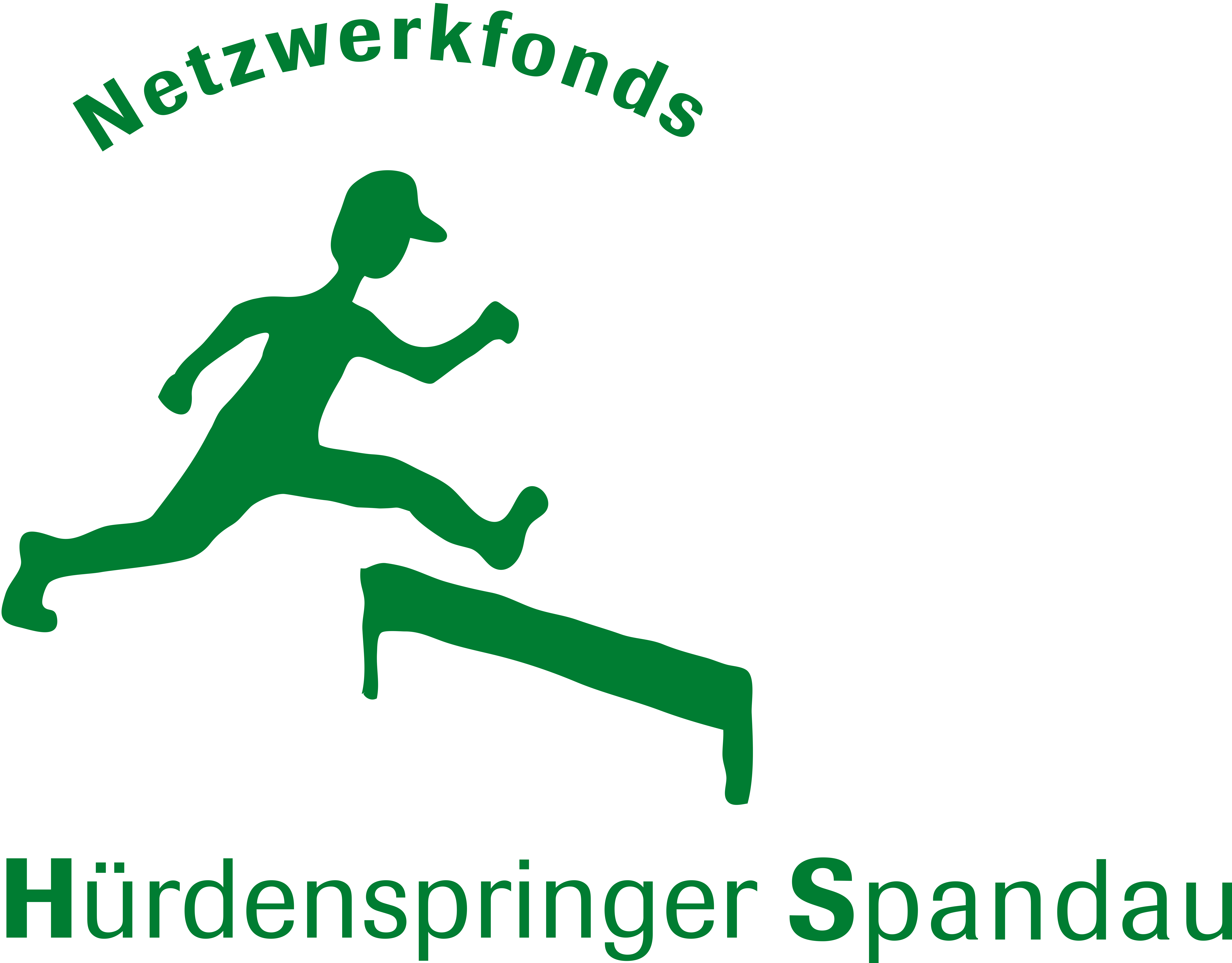 Logo: Hürdenspringer Spandau Netzwerkfonds